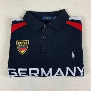 Ralph Lauren polo shirt men’s size XL black Red Withe Germany #3